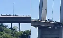 15 Temmuz Şehitler Köprüsü'nde silahlı şüpheli paniği!