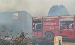 Manisa'da tarım arazisinde yangın