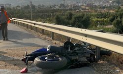 İzmir'de devrilen motosikletin sürücüsü öldü