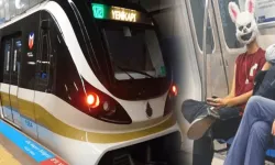 Bir kişi daha görüntülendi: Metroda tavşan maskesiyle gezenlerin gizemi