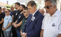 Foça’nın efsane başkanının oğlu son yolculuğuna uğurlandı