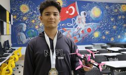 Lise öğrencisi uluslararası yarışmada sıfırdan dron yaparak şampiyon oldu