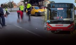İzmir'de belediye otobüsü yayaya çarptı: Ağır yaralandı!