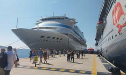 Bodrum'a sezonun son kruvaziyeri 634 turist getirdi