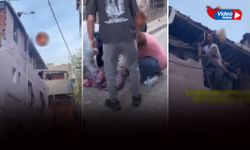 Konak'ta 'yıkım' gerginliği: Binanın çatısına çıktı!