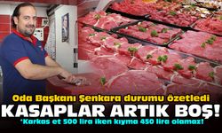 Oda Başkanı Şenkara durumu özetledi: Kasaplar artık boş!
