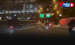 Tek teker üzerinde ölümle dans: Trafikte yürekleri ağza getirdiler