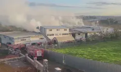 Kauçuk fabrikasında yangın!