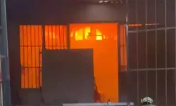 Manisa'da marangoz atölyesinde yangın