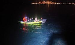 Kanoyla kaçarken yakalandılar