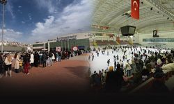 İzmir’de tatilin adresi buz pisti oldu!