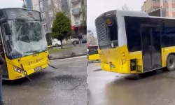 Sancaktepe'de iki İETT otobüsü çarpıştı: Yaralılar var!