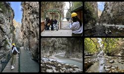 Saklıkent Kanyonu'na ziyaretçi akını!