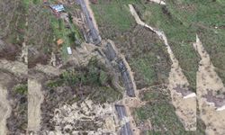 Ordu'da heyelan nedeniyle mahalle yolu ulaşıma kapandı