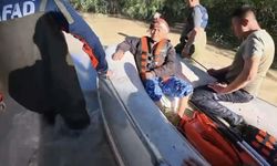 Muğla'da su basan barakada mahsur kalan 90 yaşındaki kadını AFAD kurtardı