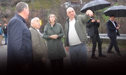 AK Partili Çankırı'dan çöken Ödemiş-Turgutlu yolunda yerinde inceleme