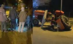 Otomobil ile traktör çarpıştı: 5 kişi hastanelik!
