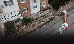 İzmir’de çöken istinat duvarı için bina sakinleri çözüm bekliyor