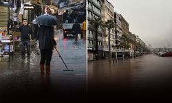 İzmir'i sağanak vurdu: Kent suya gömüldü!
