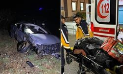 Otomobil uçuruma yuvarlandı: 1 ölü, 4 yaralı