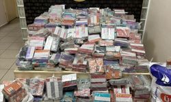 İzmir'de lastiklerin içerisine gizlenmiş 8 bin 500 paket kaçak sigara ele geçirildi