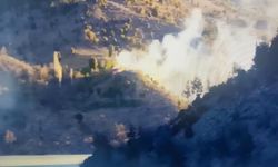 Feke'de evde korkutan yangın!