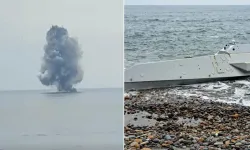 Ordu'da insansız deniz aracı kıyaya vurdu