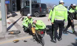 Kamyonete arkadan çarpan motosikletlinin feci sonu