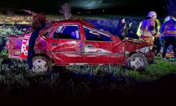 Kontrolden çıkan otomobil takla attı: 1 ölü, 3 yaralı!