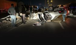 Kontrolden çıkan otomobil takla attı: Sürücü yaralı kurtuldu