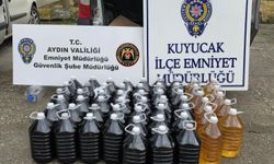 Aydın'da sahte içki baskını: 280 litre şarap ele geçirildi!
