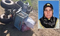 Devrilen ATV'nin altında kalan kadın hayatını kaybetti