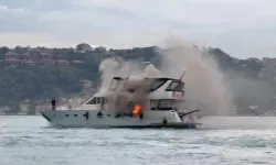 Beşiktaş'ta teknede yangın!