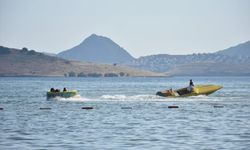 Bodrum'da sağanak sonrası deniz keyfi devam etti