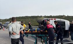 Aydın'da otomobil ile minibüs çarpıştı, 12 kişi yaralandı