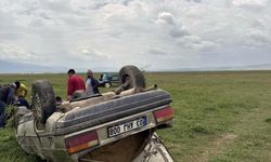 Otomobil takla atıp, şarampole devrildi: 1 ölü, 5 yaralı