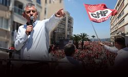 Özgür Özel'in İzmir mitinginden kareler