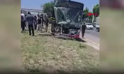 Ankara'da belediye otobüsü kaza yaptı: Yaralılar var