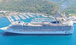 Marmaris'e 'MSC Divina' kruvaziyeri 4 bin 121 turist getirdi