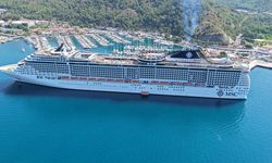 Marmaris'e 'MSC Divina' kruvaziyeriyle 4 bin 137 turist geldi