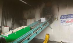 Nazilli'de geri dönüşüm fabrikasında çıkan yangın söndürüldü