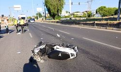 Nazilli'de hafif ticari araçla çarpışan motosikletin sürücüsü yaralandı
