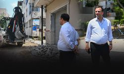 Başkan Eşki sahaya indi... Çalışmaları yerinde inceledi!