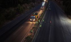 Bodrum'da refüj bakım çalışmaları gece yapılıyor