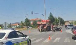 Arazöz ile çarpışan motosikletin sürücüsü yaralandı