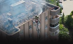 Çatıda alevler arasında kalan 3 işçi son anda kurtarıldı!