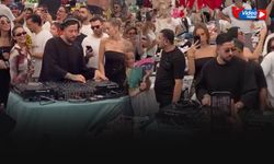 Çeşme Alaçatı’da ‘Köychella’ çılgınlığı... Ünlü DJ Mahmut Orhan pazaryerini salladı!