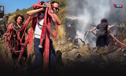 Başkandan alkışlanacak hareket... Hortumu eline aldı alevlerin içine daldı!