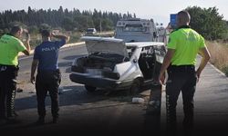 Kontrolden çıkan araç karşı şeride geçti... 3'ü çocuk 5 yaralı!