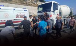 Yolun karşısına geçmek istemişti: Beton mikserinin altında kaldı!